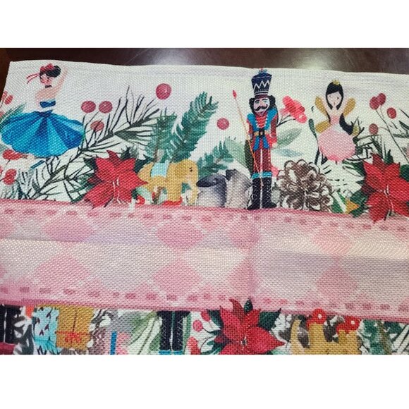 Nutcracker Table Runner Christmas Decor Decorative Cloth Holiday Xmas Decoration - Picture 8 of 16